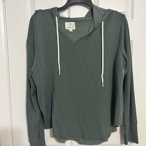 Aerie Sage Green Fleece Hoodie